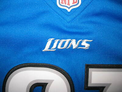 Nike Detroit Lions No81 Calvin Johnson Light Blue Team Color With C Patch Women's Stitched NFL Elite Jersey