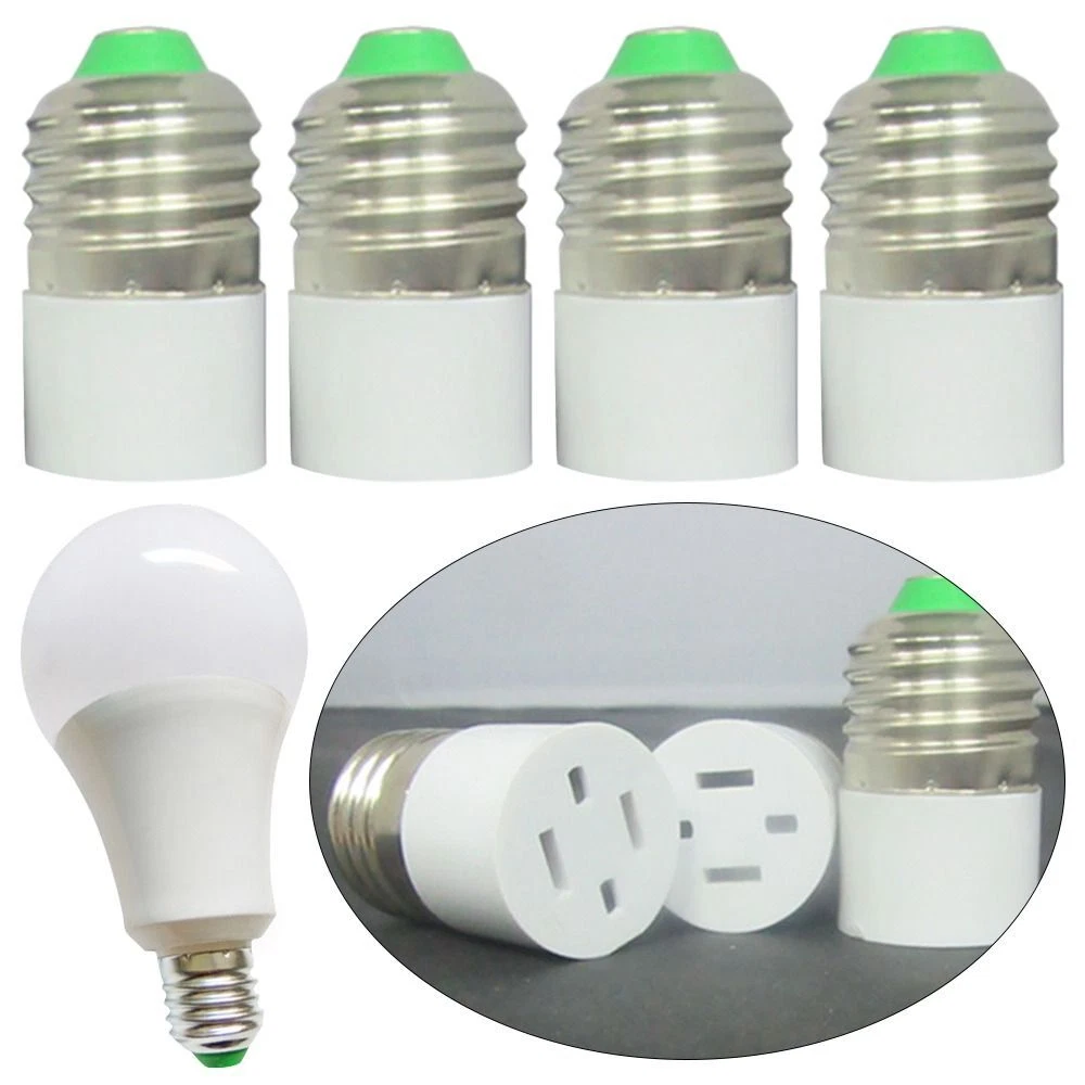Lampe Led Sur Prise De Courant Vis Douille de lampe Blanc Prise de courant Convertisseur E27 Ampoule LED | eBay