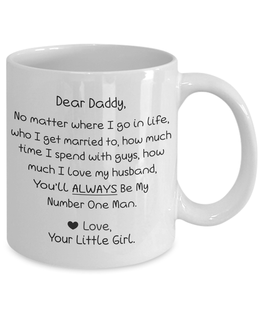 Dad Mug From Daughter For Father's Day Coffee Cup Funny Daddy Gifts