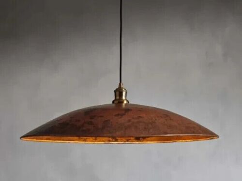 Pendentif ventilateur moderne lustre en bronze années 1950 lustre Sputnik - Photo 1/6