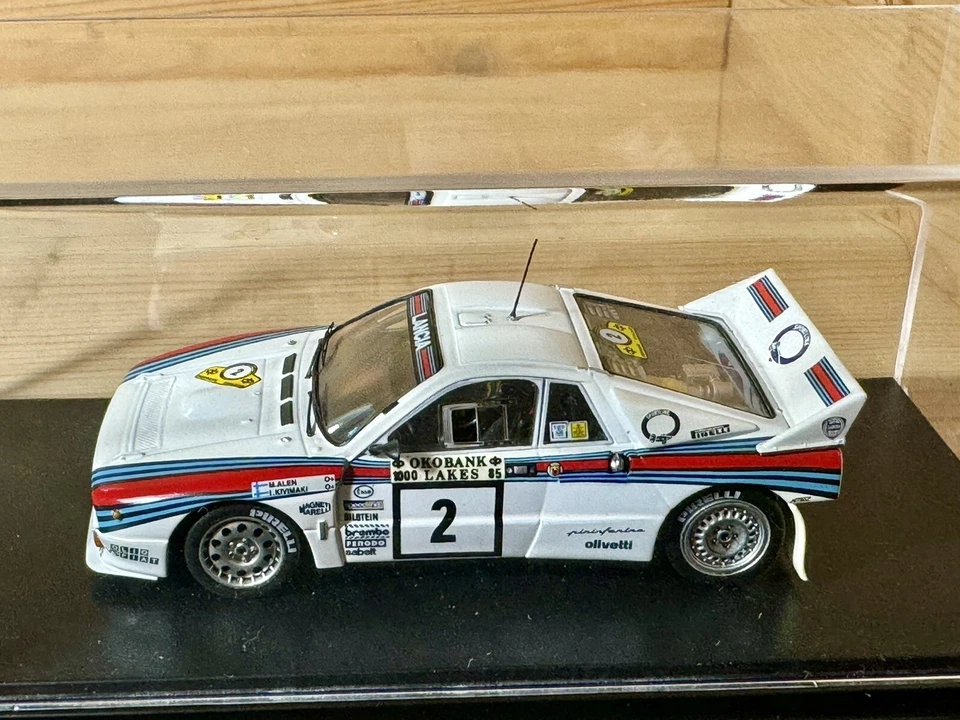 HPI RACING LANCIA RALLY 037 #2 ALEN-KIVIMAKI 1000 LAKES RALLY 1985 1:43 Transkit - Immagine 4 di 4
