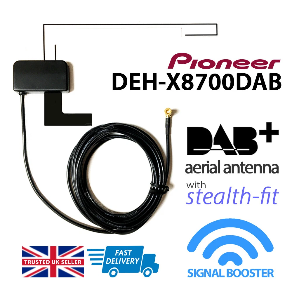 DAB Antenna Aerial for Pioneer DEH-X8700DAB DAB+ Signal Booster