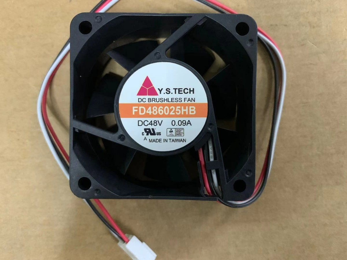 Ventola Di Raffreddamento 60mm X 60mm X 25mm - 48V, 0.09A, 3 Fili, 3 Pin, Per Y.S.TECH FD486025HB E Simili