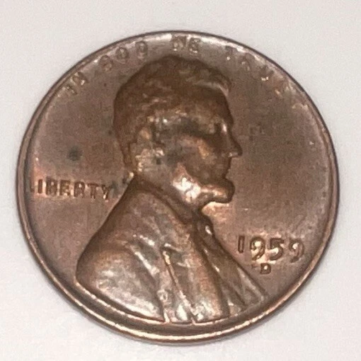 1959 Lincoln Memorial 1 Penny Mint Mark D Circulated With Defects - Image 3 of 3