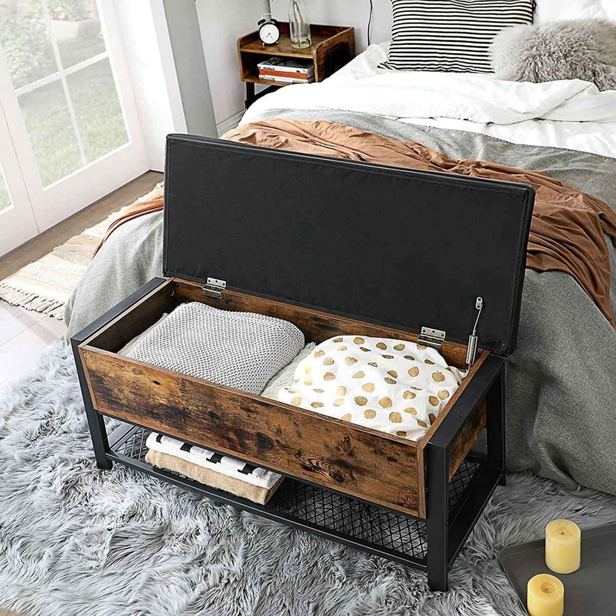 End of bed shoe storage bench deals