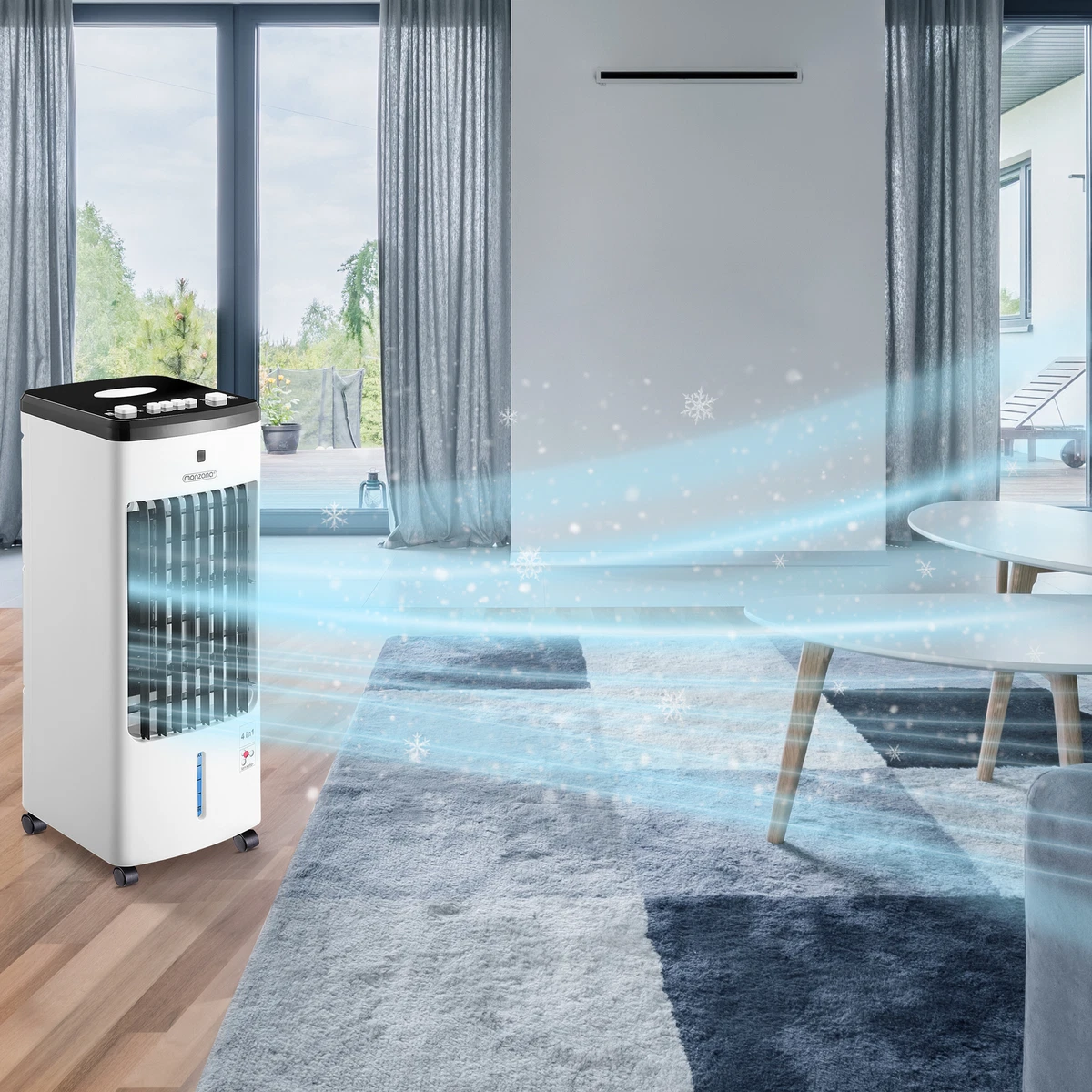 MONZANA® Luftkühler Aircooler Klimagerät 60W Ionisator 