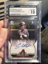2023 Bowman Chrome Christian Cerda 1st Bowman Auto #CPA-CCE