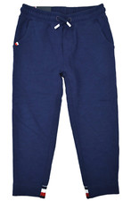 Tommy Hilfiger Boys Navy Blue Striped Cuff Jogger Sweatpants, Sz XS 4-5 9705-1