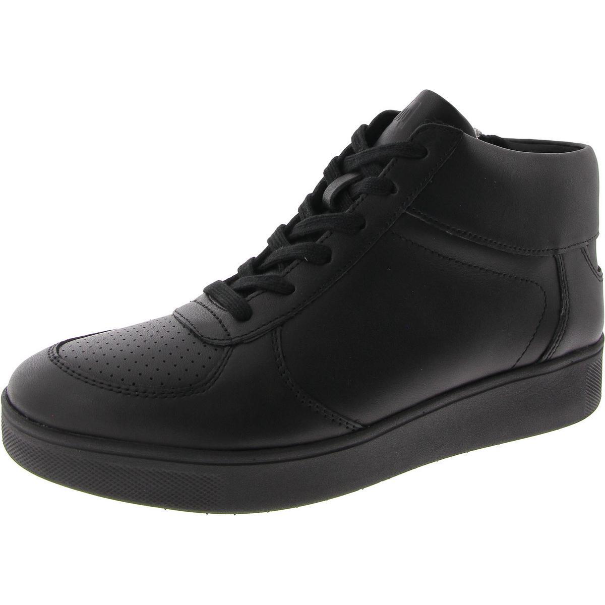 Черные кроссовки с высоким берцем Fitflop Womens RALLY MID-TOP 75 Medium BM BHFO 5428 11790₽