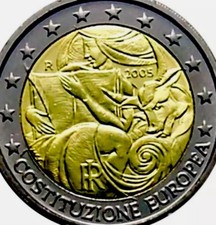 Italy 🇮🇹 Coin 2€ Euro 2005 European Constitution UNC Bull EU Europa