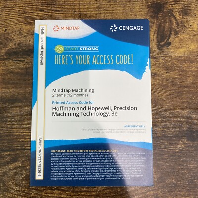 Precision Machining Technology (Mindtap Course List) Printed Access Card Unused