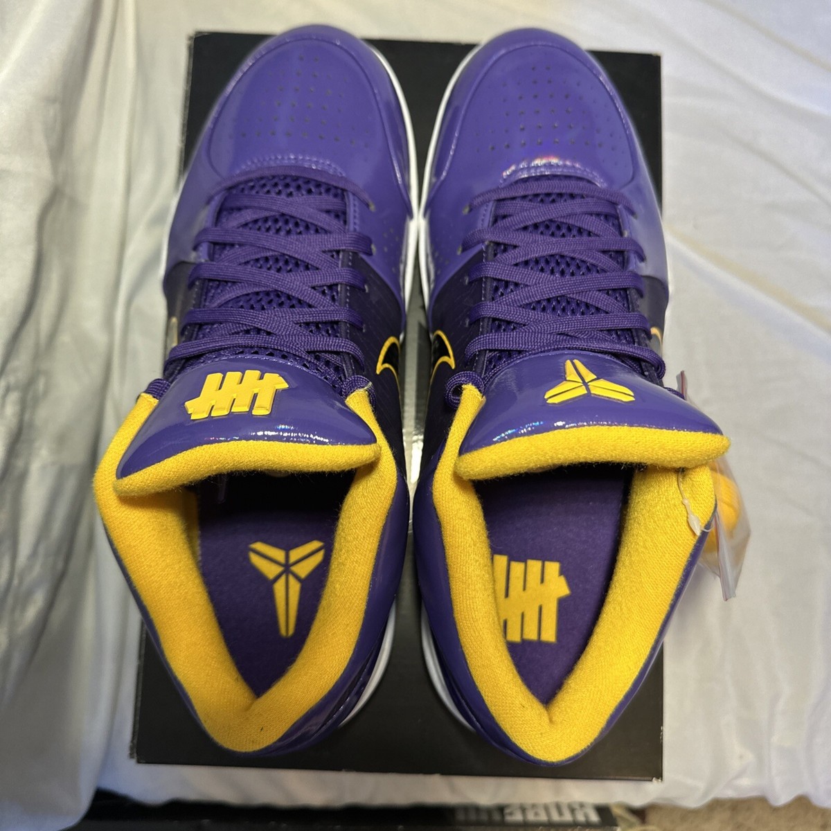 Size 10 - Nike Kobe 4 Protro x Undefeated Court Purple Lakers 2019