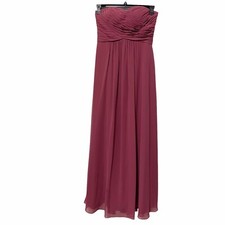 AZAZIE Strapless Lace Up Bridesmaid Evening Formal Maxi Dress Womens Size A4