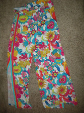 TRINA TURK Multicolor Floral Fontaine Swim Coverup Pants Size Small NWT