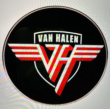 RARE AMERICAN ROCK BAND VAN HALEN (DAVID LEE ROTH, EDDIE VAN HALEN) LAPEL PIN...