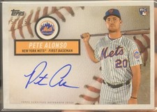 2019 Topps Brooklyn Collection Pete Alonso Auto Autograph RC 52/75 Mets
