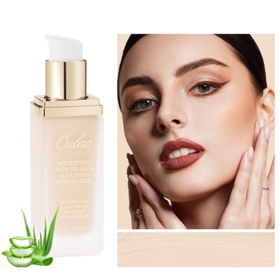 Oulac foundation make up Skincare Infused with Aloe Leaf and Vitamin E medium...