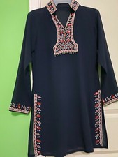 Beautiful navy blue color girl s kurti sz s