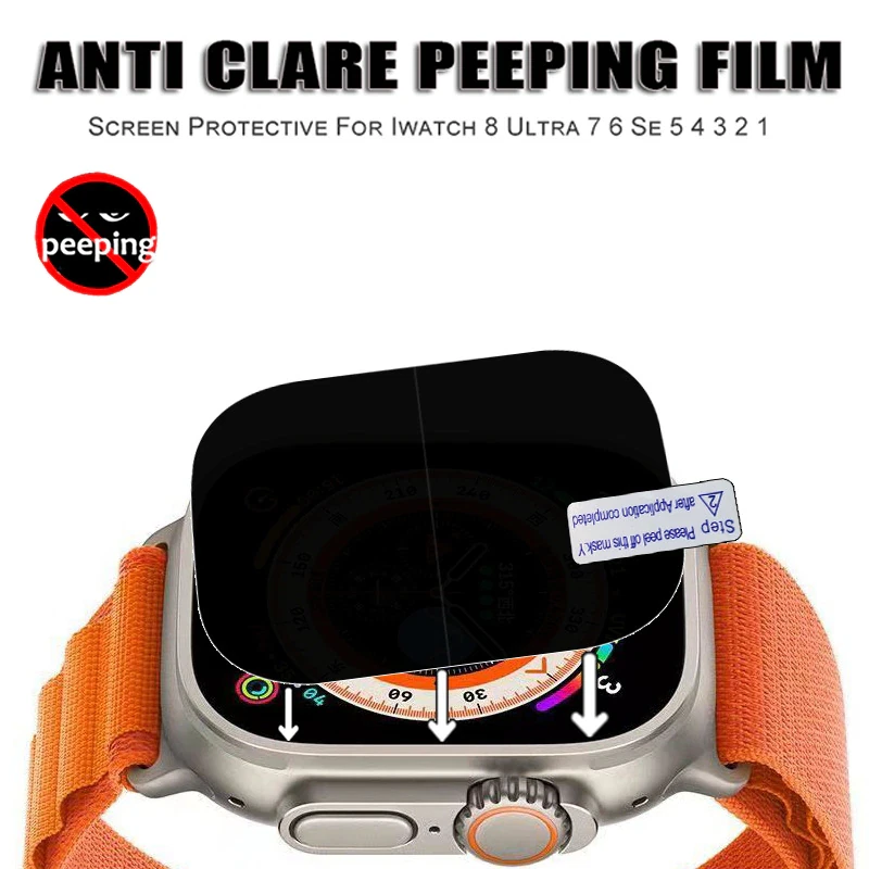 Anti Spy Privacy Screen Protector For Apple Watch Ultra HD Film I