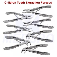 Pedo Tooth Extraction Forceps Oral Surgery Upper Lower Molar Root Extracting CE