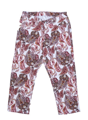 Versailles Womens Capris Size 10 32X23 Pink Cropped Pant Stretch
