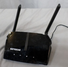 EUC NETGEAR MODEL R6120 ANTENNAS BLACK INTERNET WIFI ROUTER MODEM