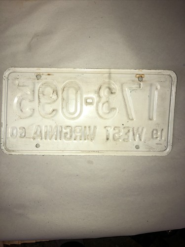 1960 WEST VIRGINIA LICENSE PLATE 173-095 - Afbeelding 2 van 2