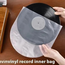 50x Anti Static 12'' LP LD Vinyl Record Covers Inner Sleeves Clear Cover Plastic