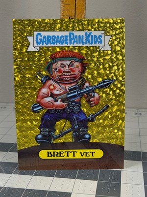2026 Garbage Pail Kids Get A Grip BRETT VET 5x7 Art Print Card /50 Gold