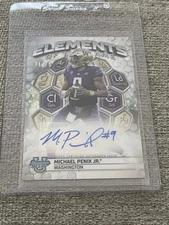 2023 Topps Bowman U Best Elements Of The Game Michael Penix Jr. Autograph 71/75