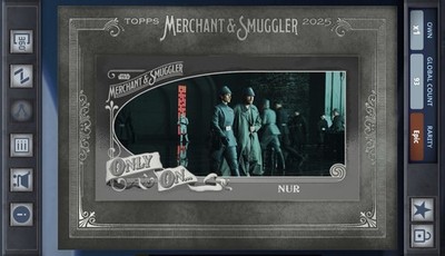 Star Wars Card Trader Merchant & Smuggler 25 Silver Framed 150cc Only On Nur