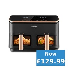 Airfryer COSORI 8.5L Dual Basket Air Fryer Rose Gold 8-In-1