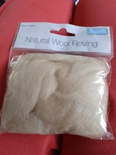 Natural Wool Roving By Trimits  For Felting,10grams, 100% Wool