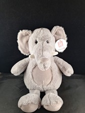 NWT Yu Me Toys Gray ELEPHANT Plush Stuffed Animal *1FB