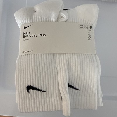 Nike Everyday Plus Cushioned Crew Socks in white