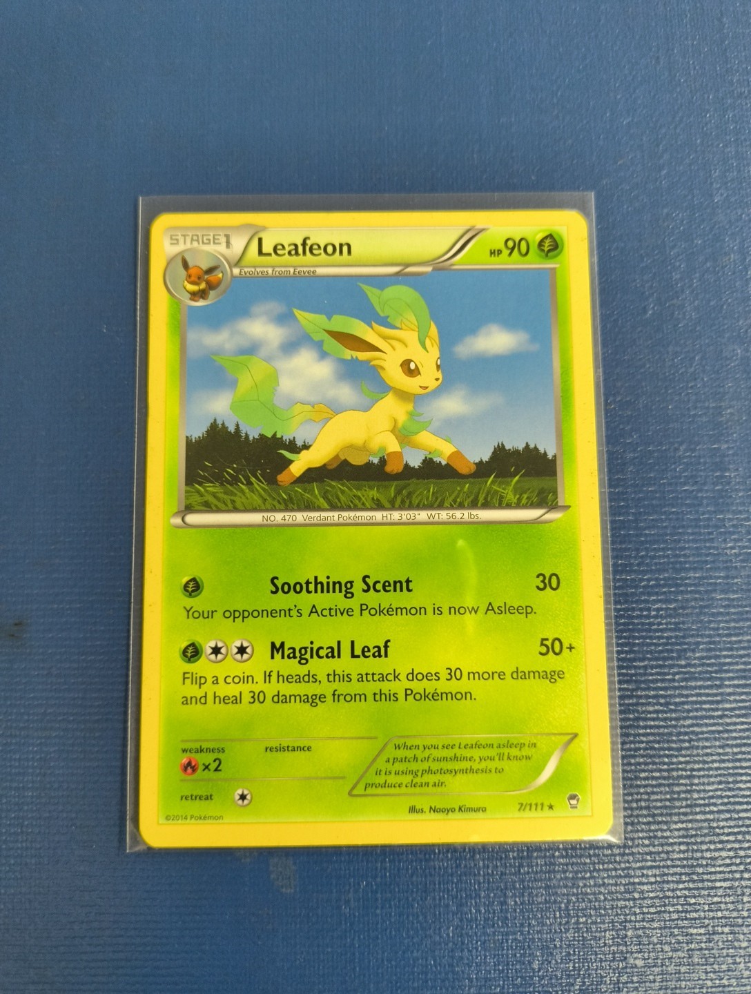 Leafeon 7/111 Furious Fists Regular Rare Pokemon Card TCG English LP