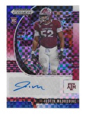 2020 Panini Prizm Draft Picks Red White & Blue Prizm Auto – Justin Madubuike /99