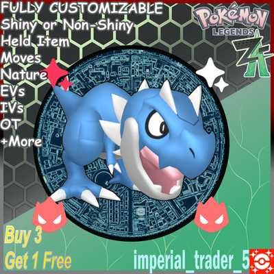 Pokémon Legends Z-A   Alpha Shiny Tyrunt   Best 6IV Customizable