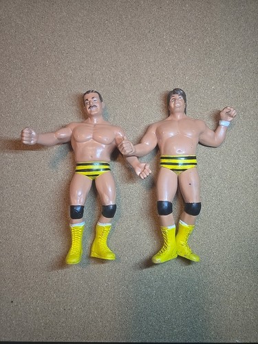 Killer Bees Tag Team WWF Wrestling Figures 1987-RE...