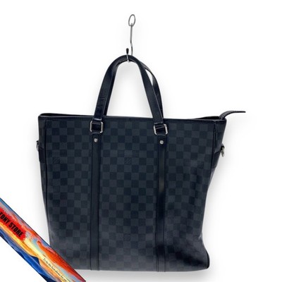 Louis Vuitton Tadao Damier Graphite PVC Clutch Tasche Schwarz