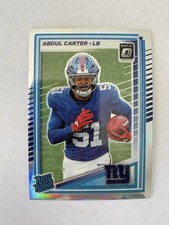 2025 Donruss Optic #300 RC Abdul Carter Silver Holo Prizm Rated Rookie GIANTS