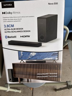 ULTIMEA Nova S50 2.1 Channel Dolby Atmos Soundbar Bluetooth HDMI Black