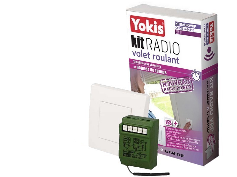 Kit radio volet roulant POWER Yokis module de centralisation sans fil