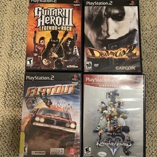 PS2 EMPTY CASES w Manuals PlayStation 2 Guitar Hero, Flat Out, Devil May Cry 2