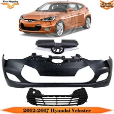 Front Bumper Cover Fascia & Grille Assembly For 2012-2017 Hyundai Veloster