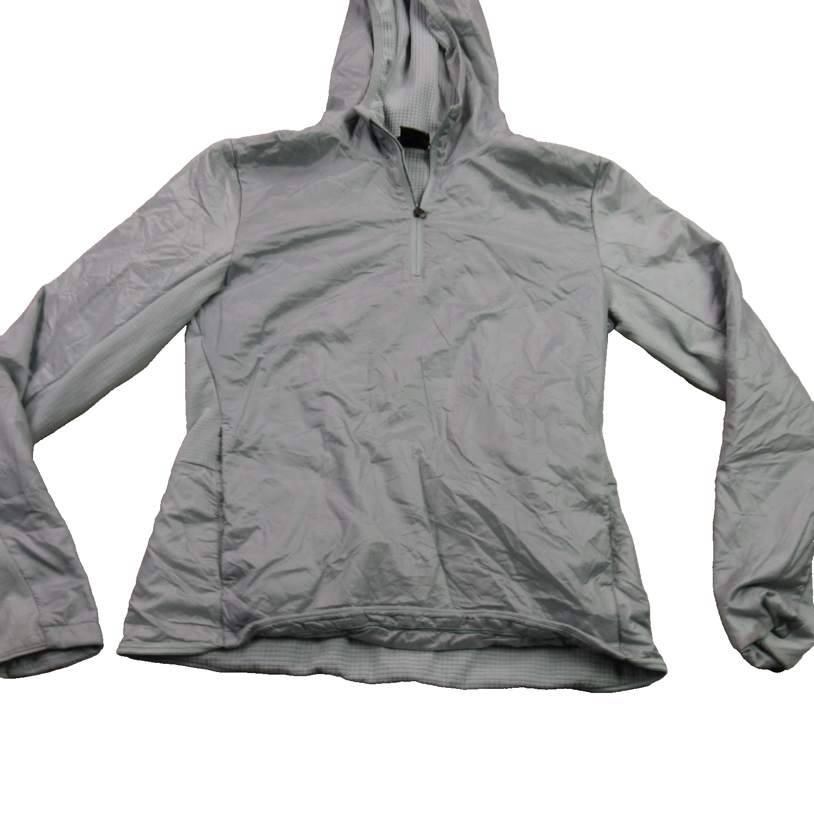 North Face Hoodie Womens Small Long Sleeve Pullover Hooded Pockets Gray 1/4 Zip