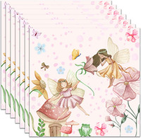 Servietten Schmetterling Feen Geburtstag Deko 33X33Cm, 20 StüCk Fee Papierservie