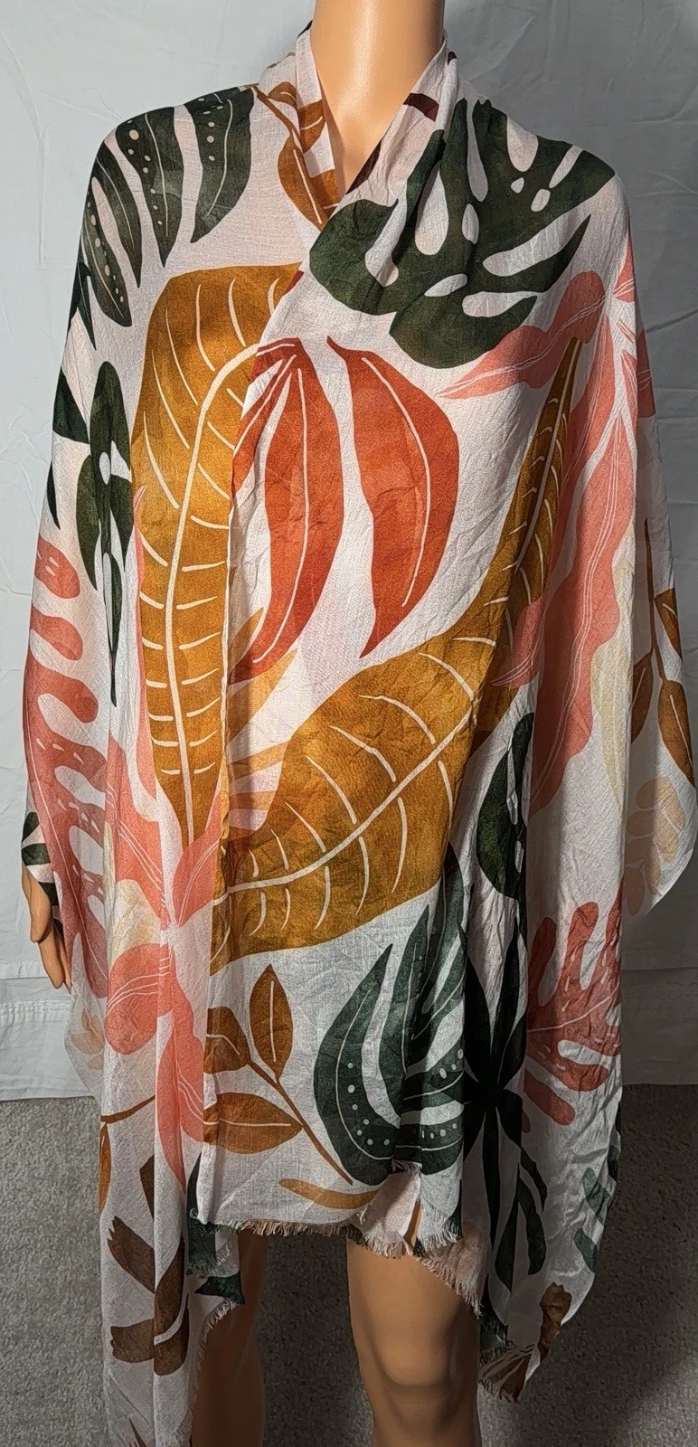 Scarf Tropical Summer Vacation Kimono Cover Beach Wrap for Summer.
Opens in a new window or tab
