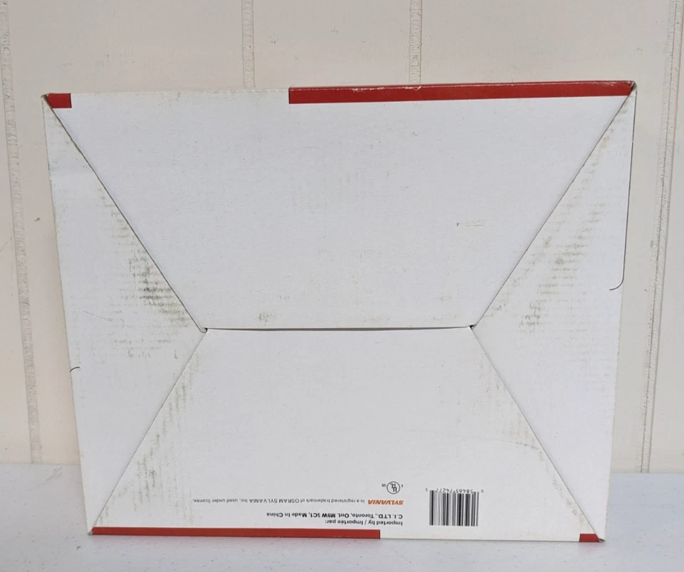 Sylvania AM/FM CD Estéreo Reloj Radio 20 Pistas Plateado SCR4966 con Caja Probada/Funciona Foto 3 de 4