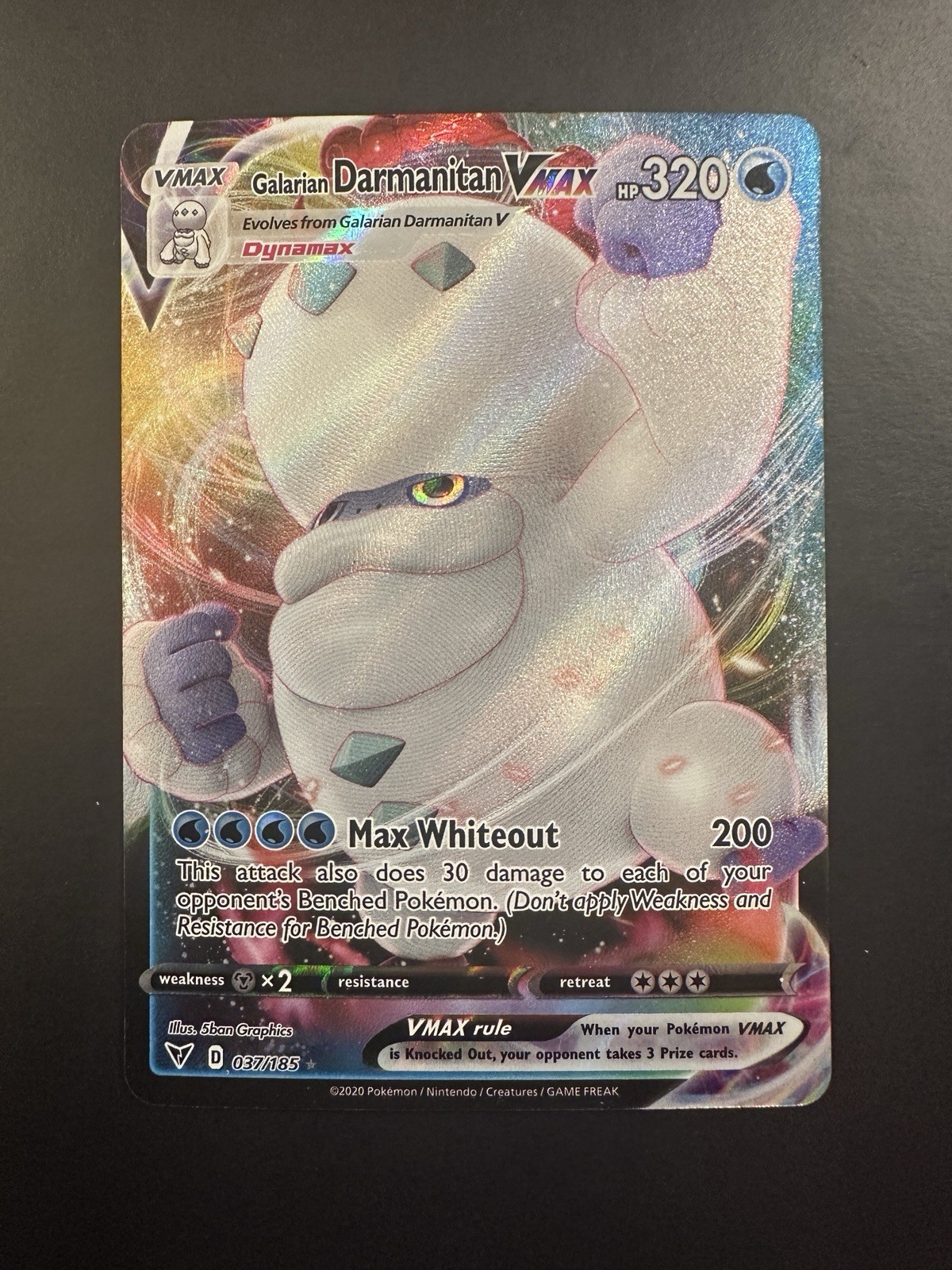 Galarian Darmanitan VMAX #37 Pokemon Vivid Voltage